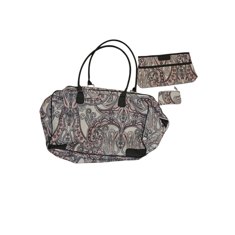Woman Within Paisley Tote Bag Set-3 Piece